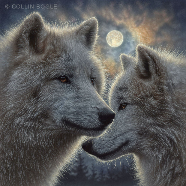 Moonlight Mates Painting Art Print by Collin Bogle