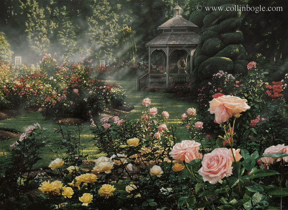Rosegarden painting art print by Collin Bogle.