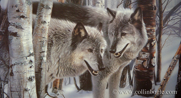 Winter Companions - Wolves